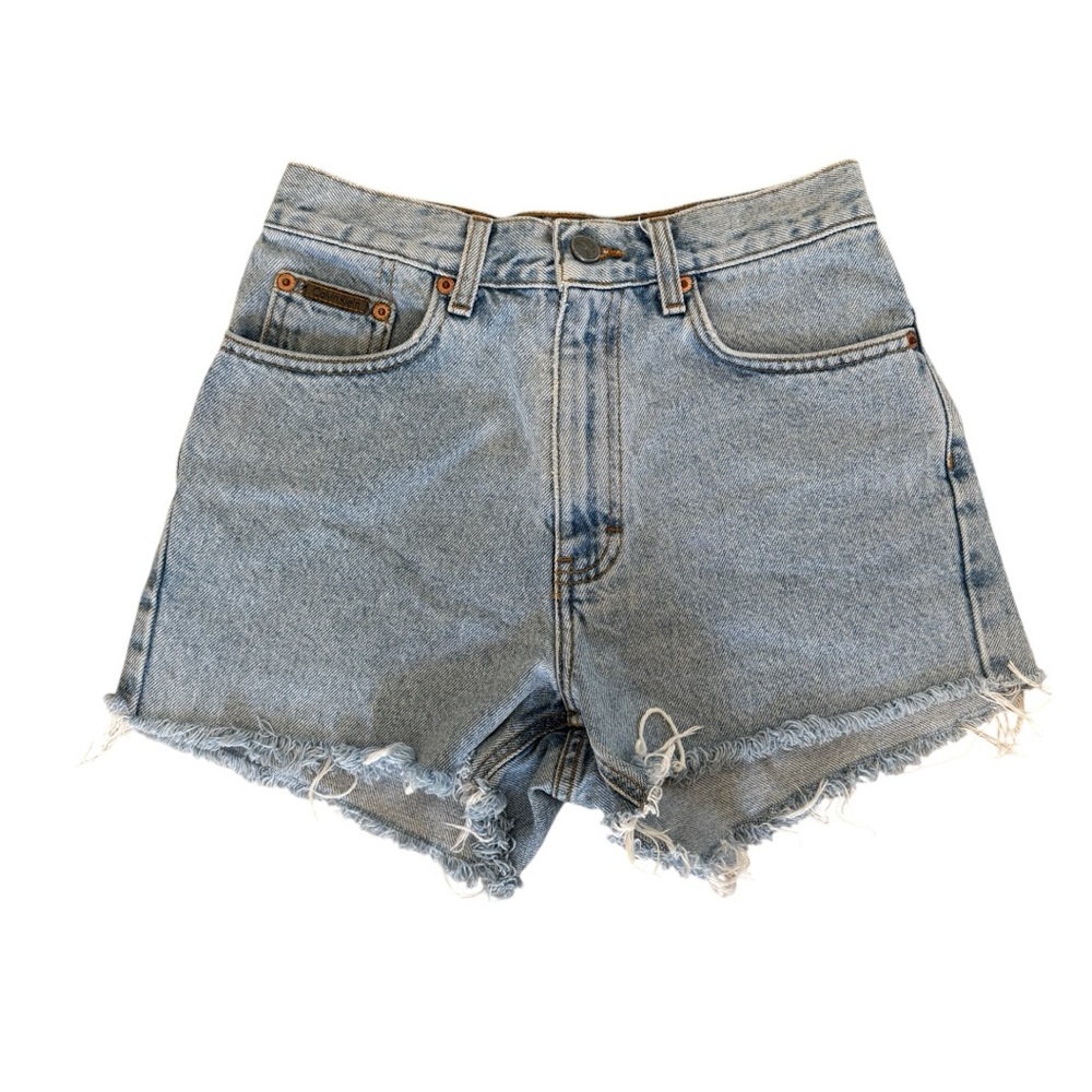 Calvin Klein 5 Pocket Enzyme Wash 100% Cotton Denim  Shorts Size 4